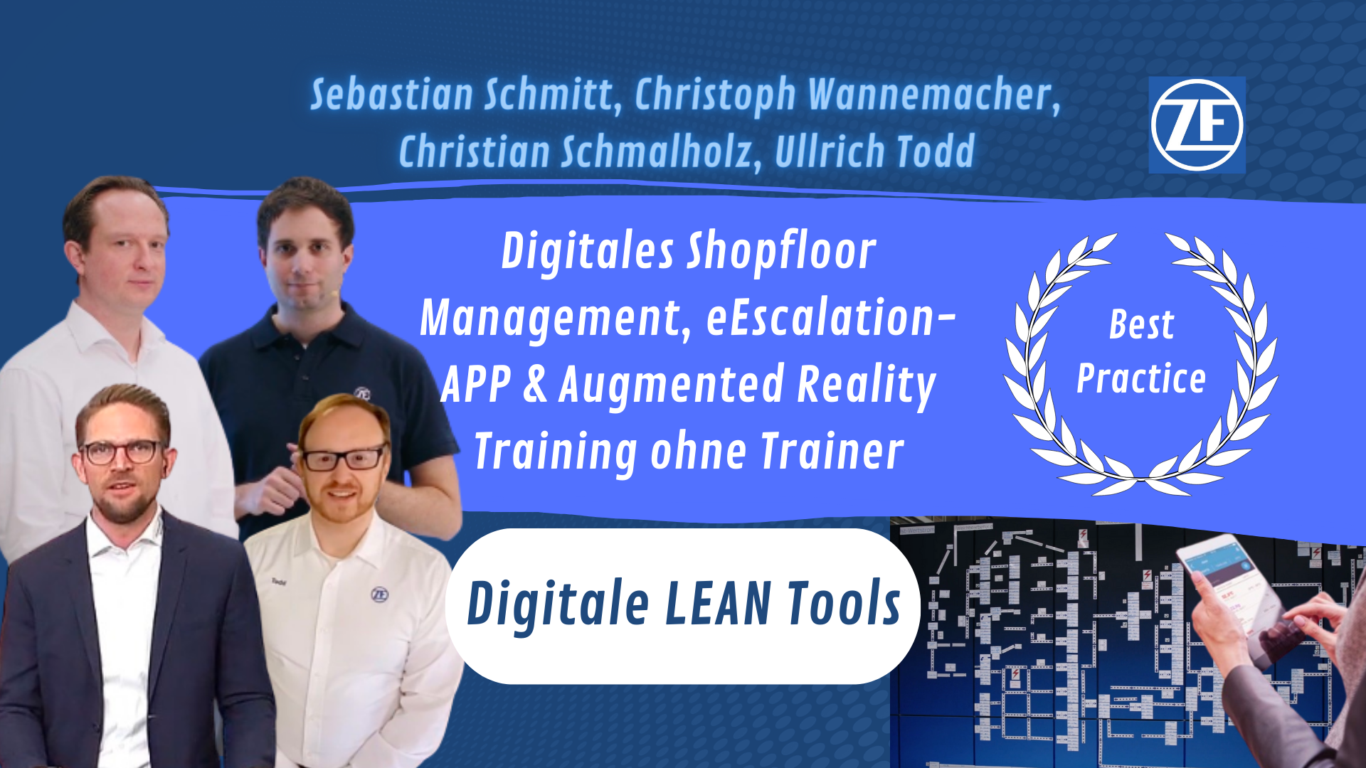 LEAN - Digitale LEAN Tools mit Sebastian Schmitt, Christoph Wannemacher, Christian Schmalholz, Ullrich Todd